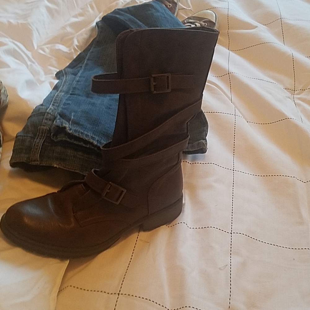 Brown calf height Madden Girl boots